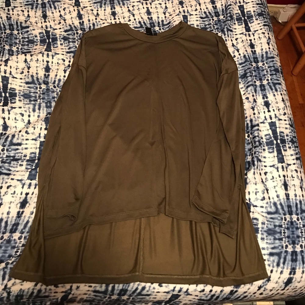 Windsor Fashions Olive Green Silt Tunic Top